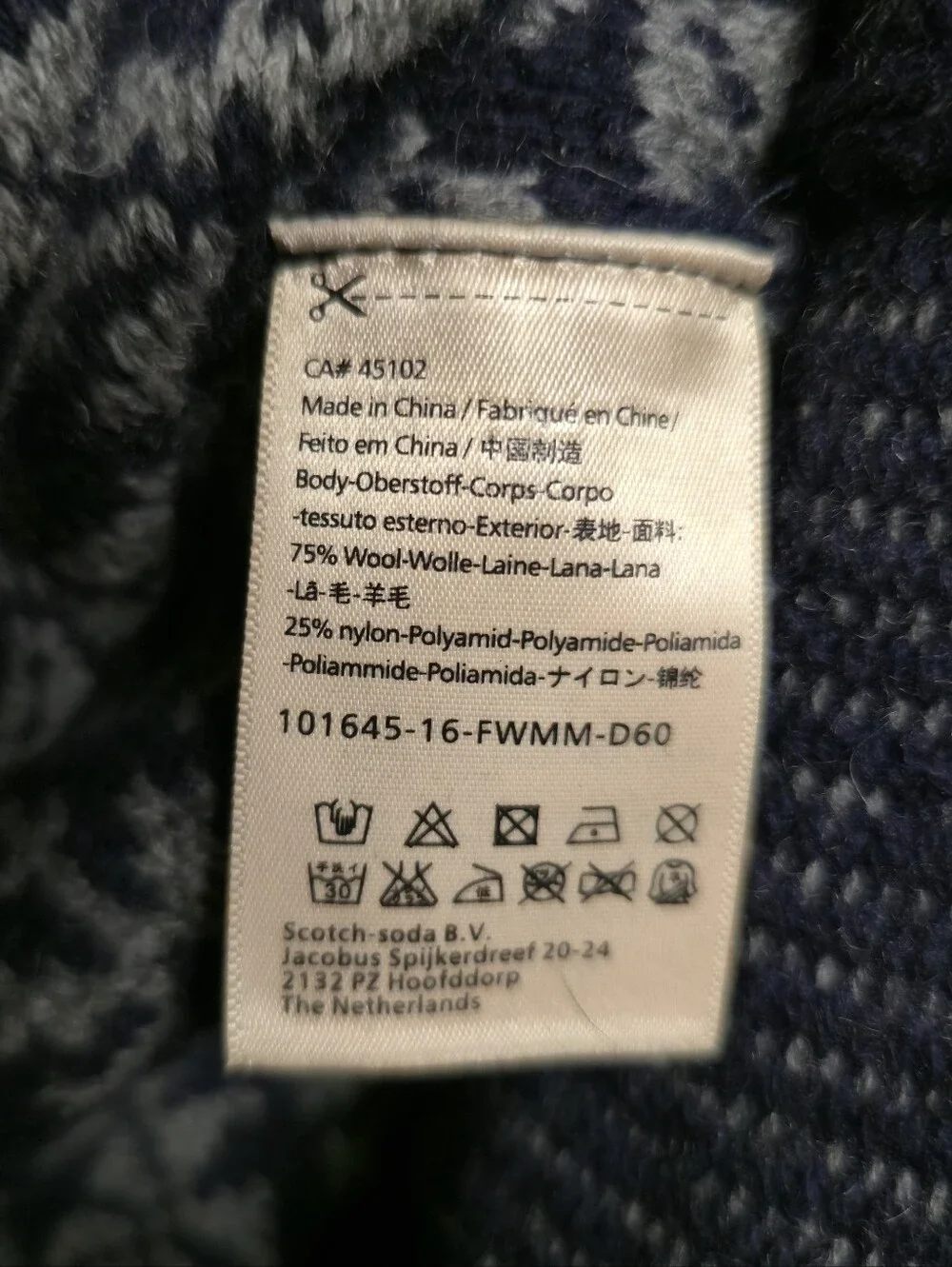Scotch & Soda Amsterdam Couture Fair Isle Wool Blend Crewneck Sweater
